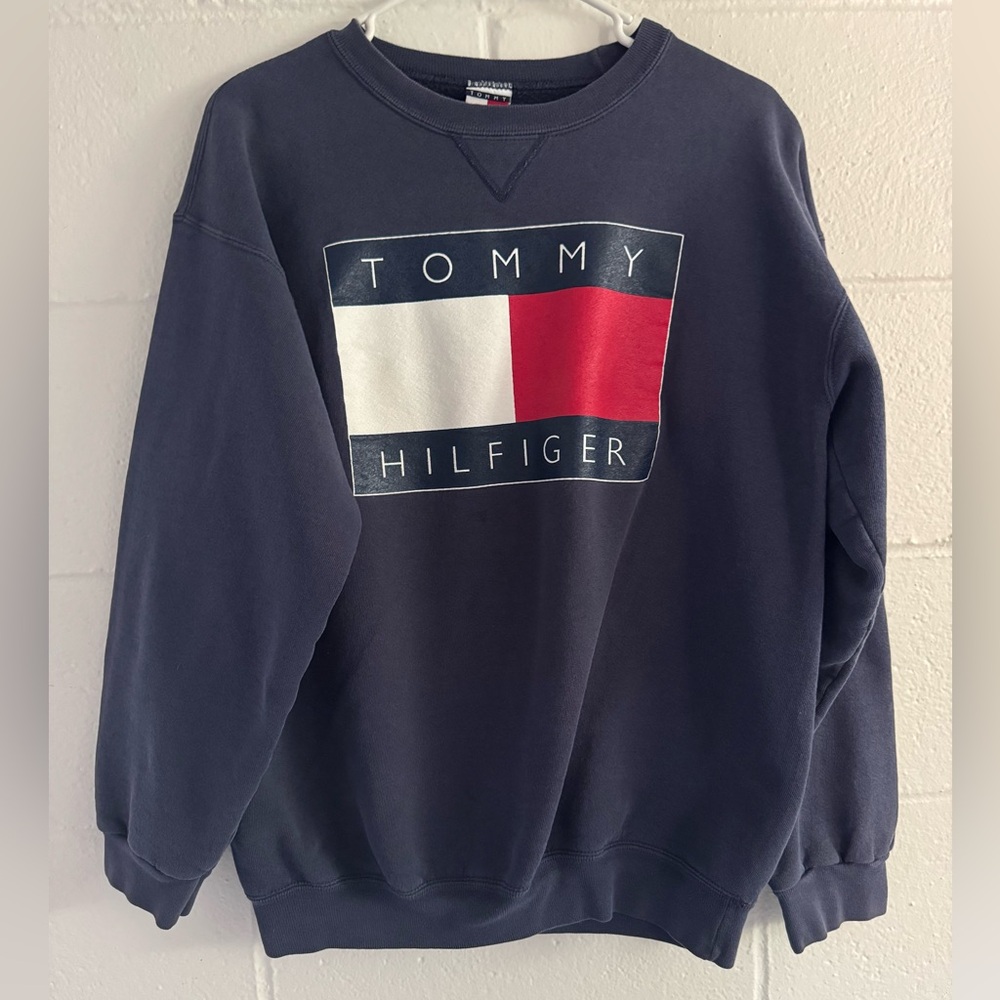 Tommy Hilfiger Men's Navy Crewneck Sweater